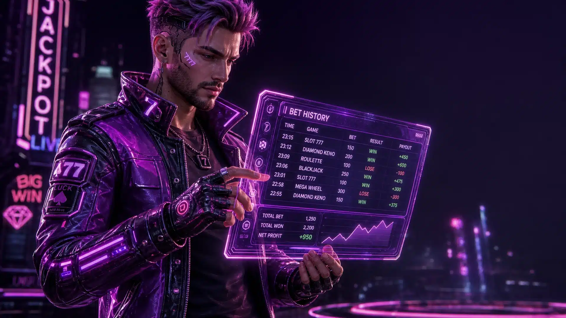 Ilustrasi cyberpunk history bet kamis 4 - Spinsakti