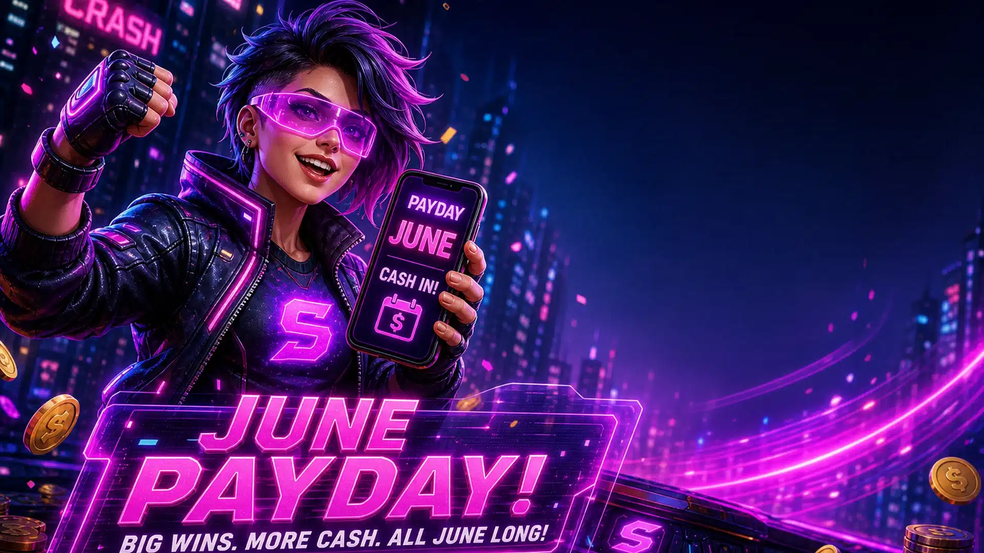 Ilustrasi cyberpunk promo gajian minggu 14 day 2 - Spinsakti