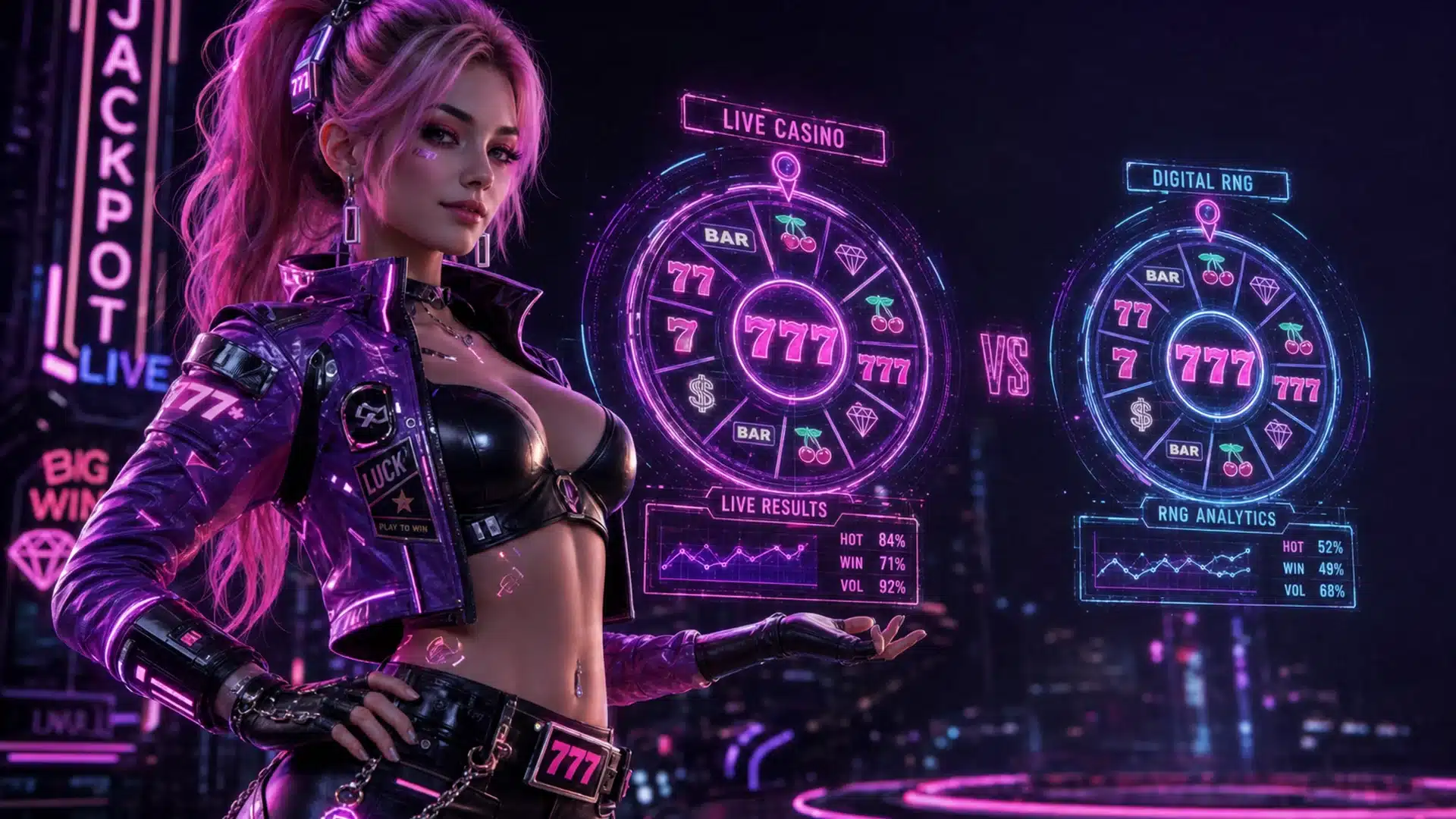 Ilustrasi cyberpunk roulette comparison 14 - Spinsakti
